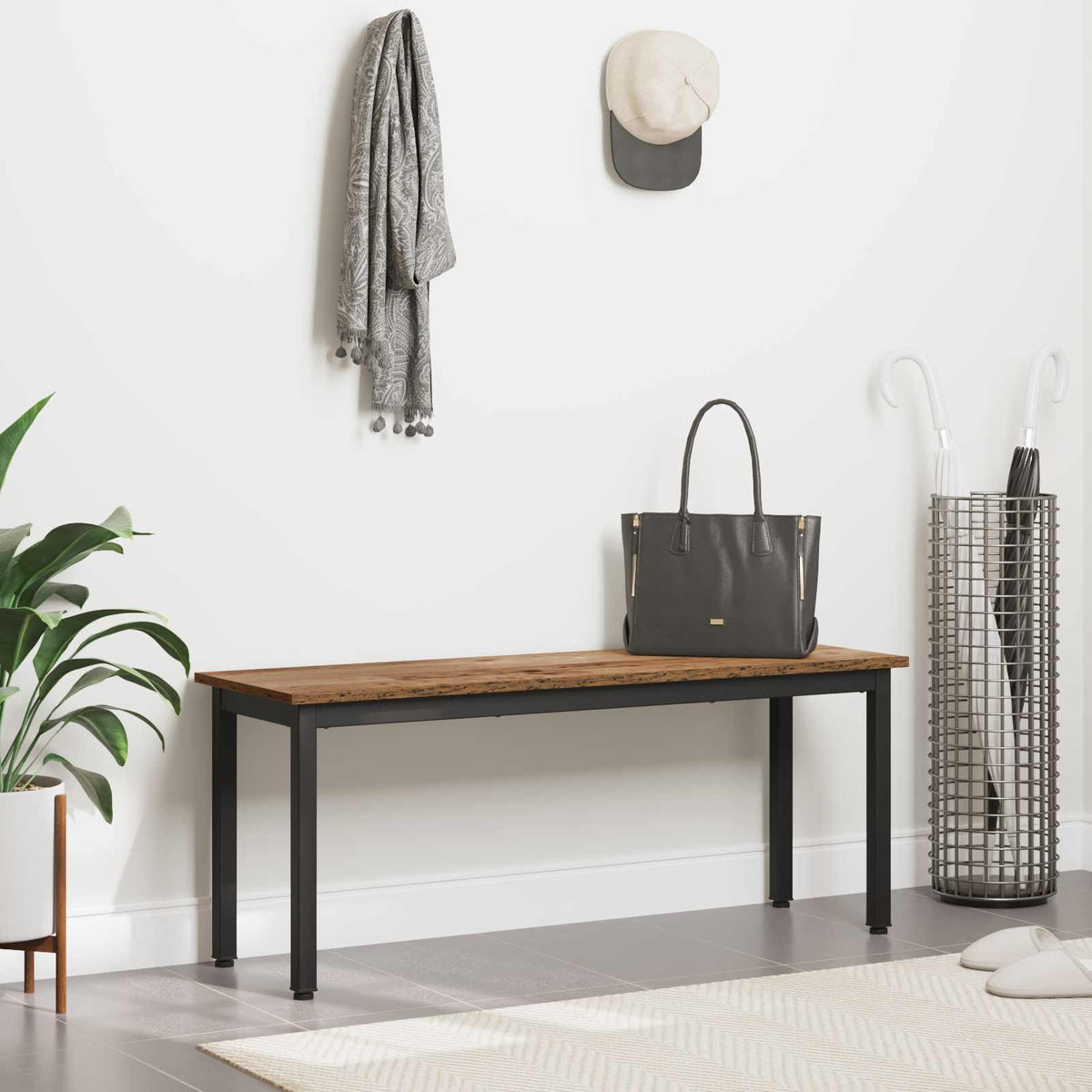 bænk Gammelt træ 110 x 35 x 45 cm Konstrueret træ