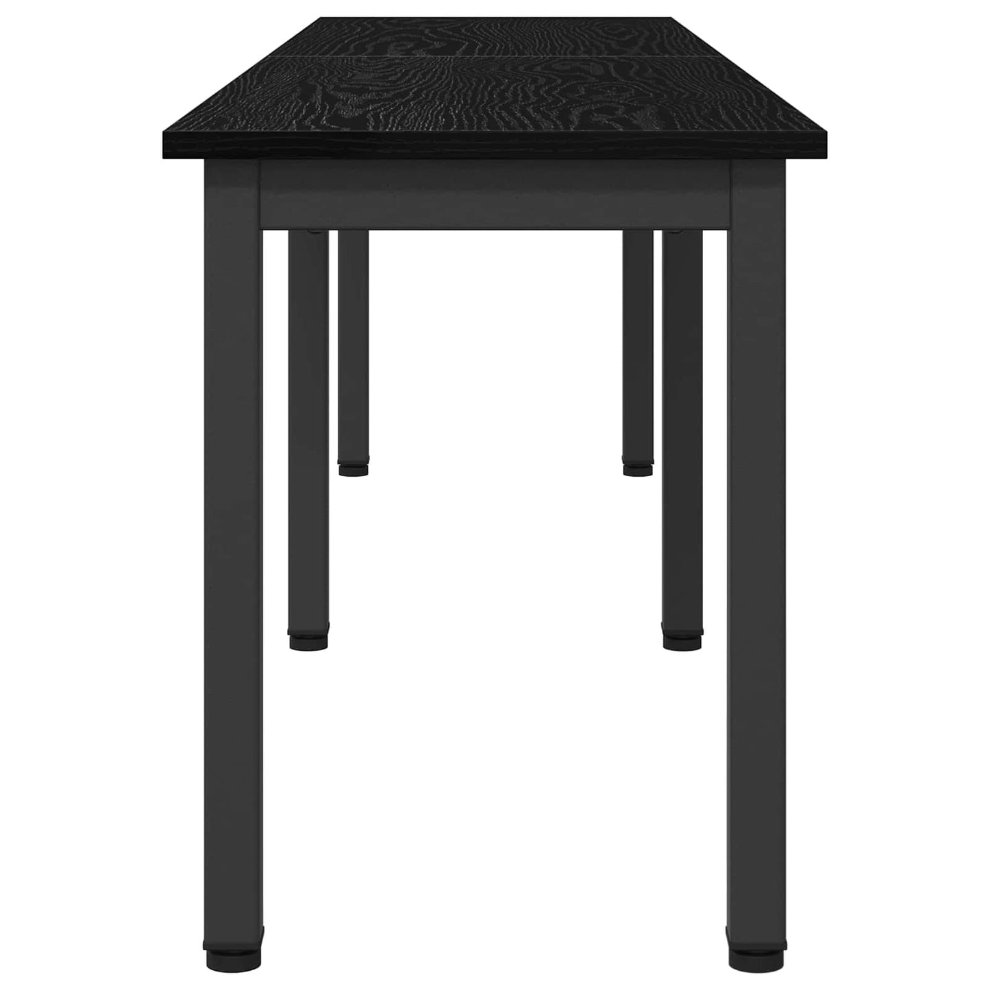 bænk Sort eg 160 x 35 x 45 cm Konstrueret træ