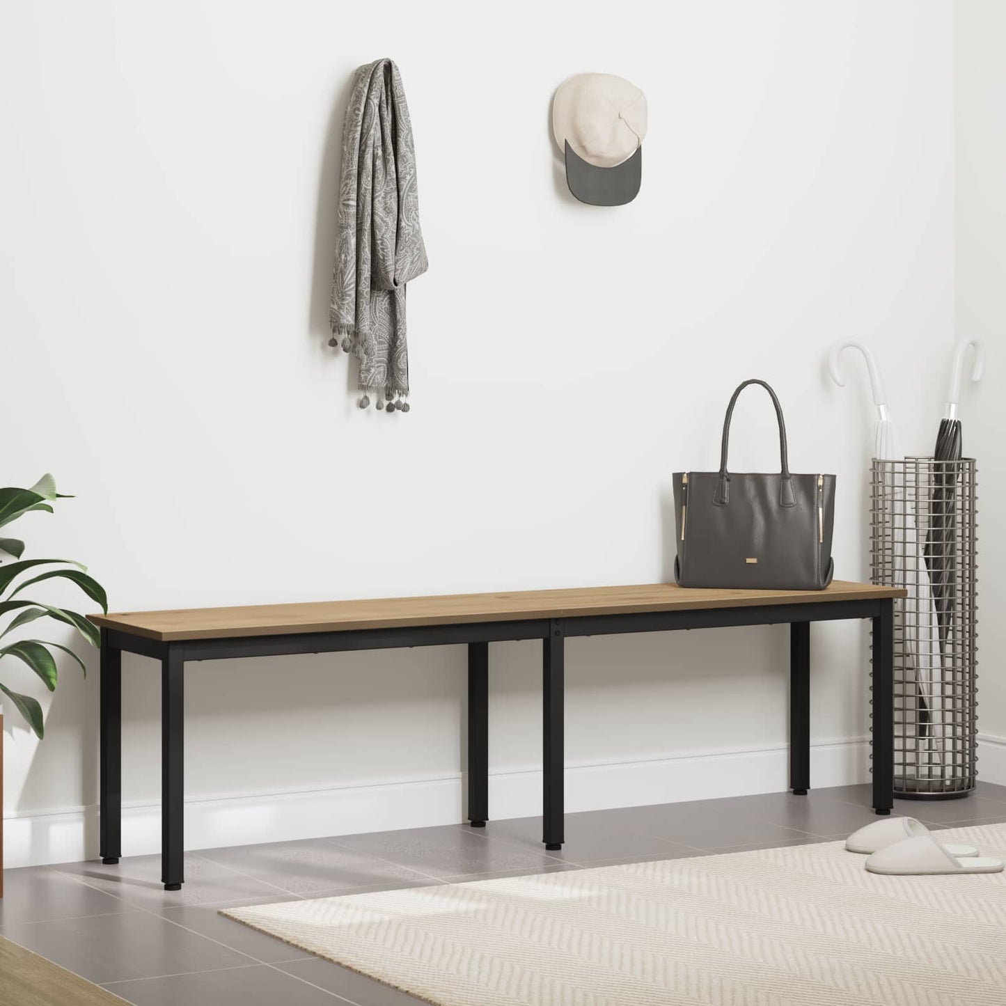 bænk Artisan eg 160 x 35 x 45 cm Konstrueret træ