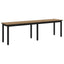 bænk Artisan eg 160 x 35 x 45 cm Konstrueret træ