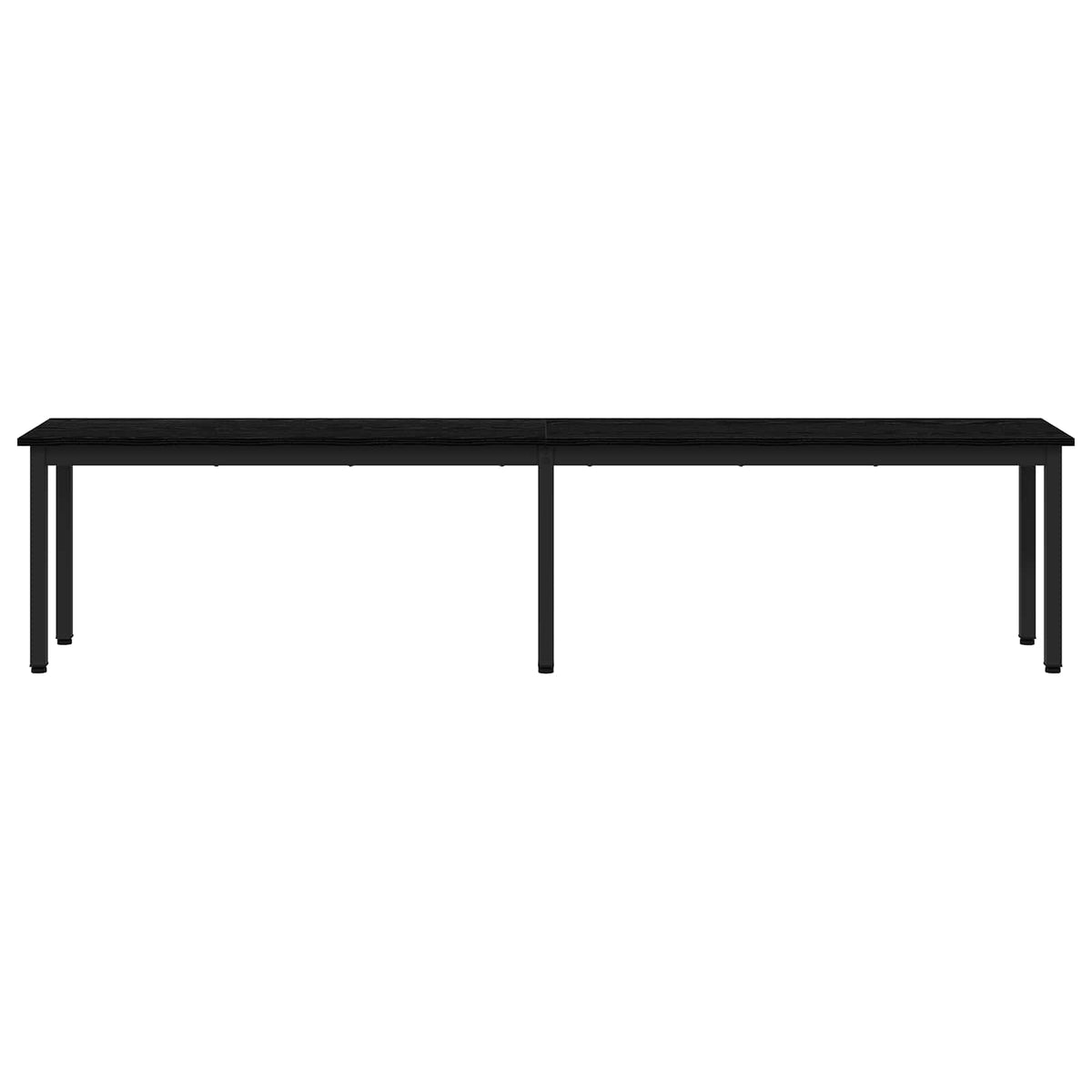 bænk Sort eg 200 x 35 x 45 cm Konstrueret træ