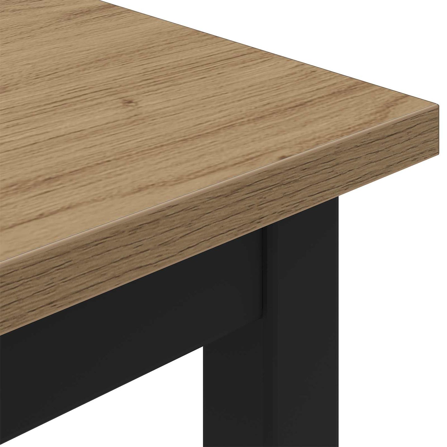 bænk Artisan eg 200 x 35 x 45 cm Konstrueret træ