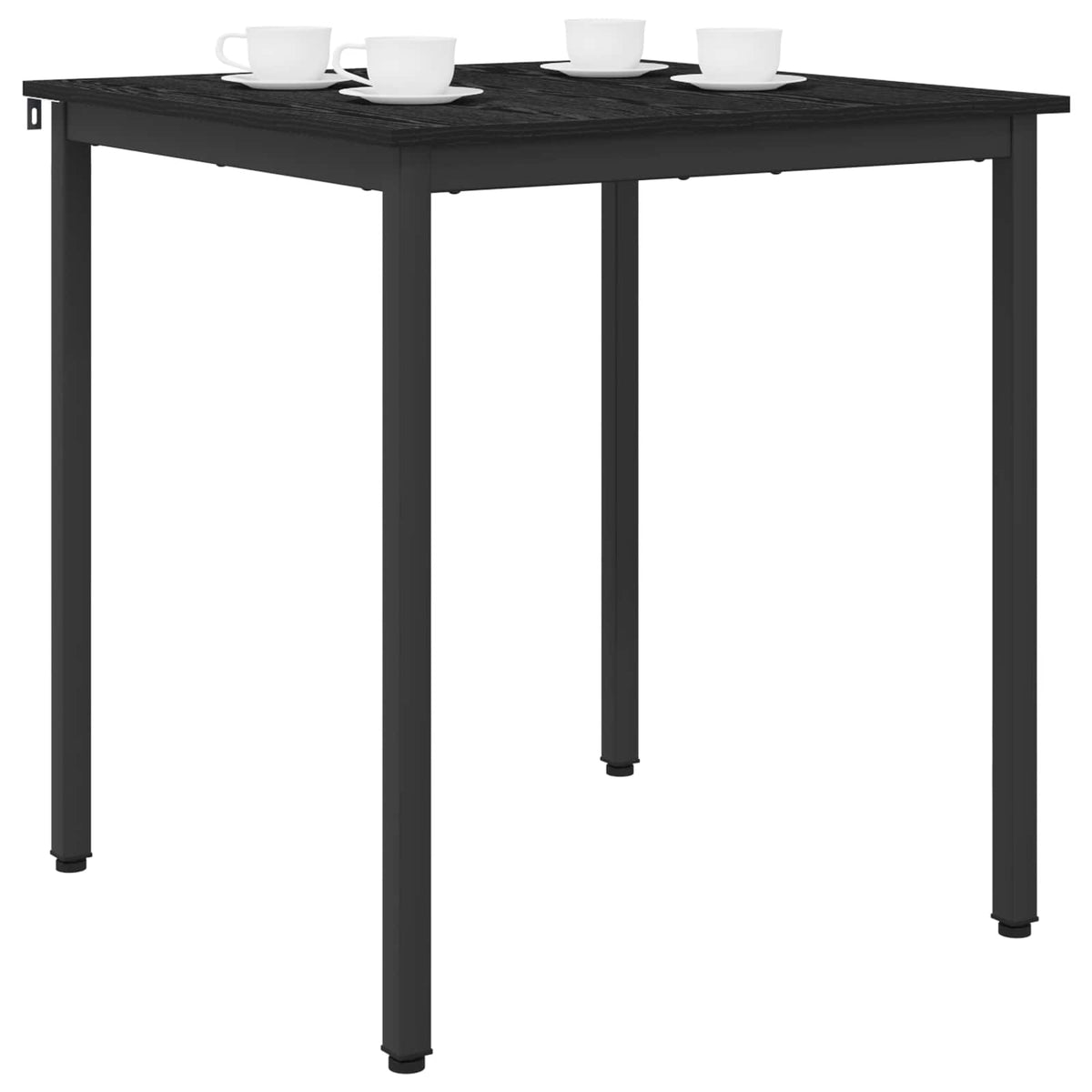 Spiseborde 70 x 70 x 75 cm Konstrueret træ Sort eg Firkantet