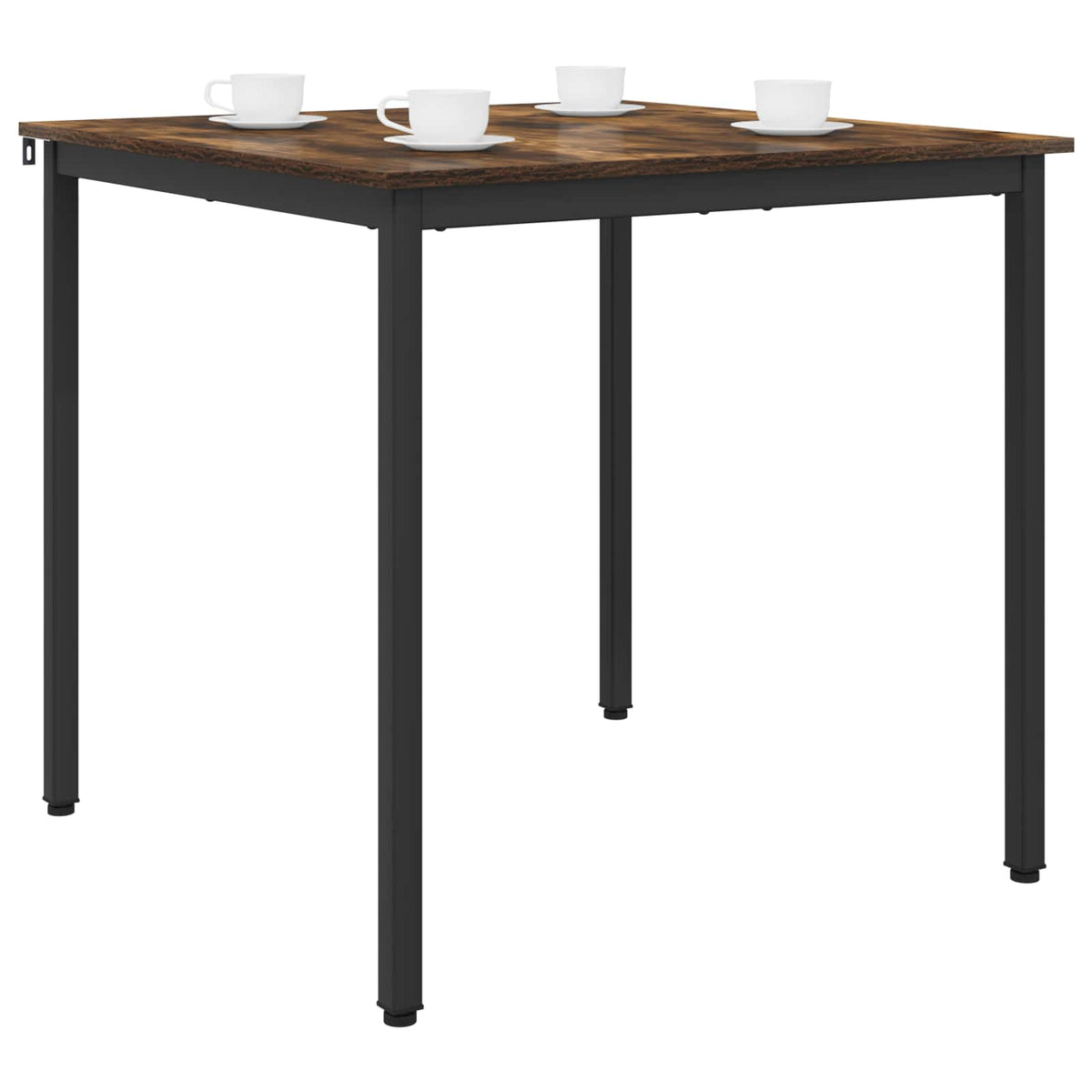 Spiseborde 80 x 80 x 75 cm Konstrueret træ Røget eg Firkantet