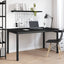 Spiseborde 140 x 80 x 75 cm Konstrueret træ Sort eg Rektangulær