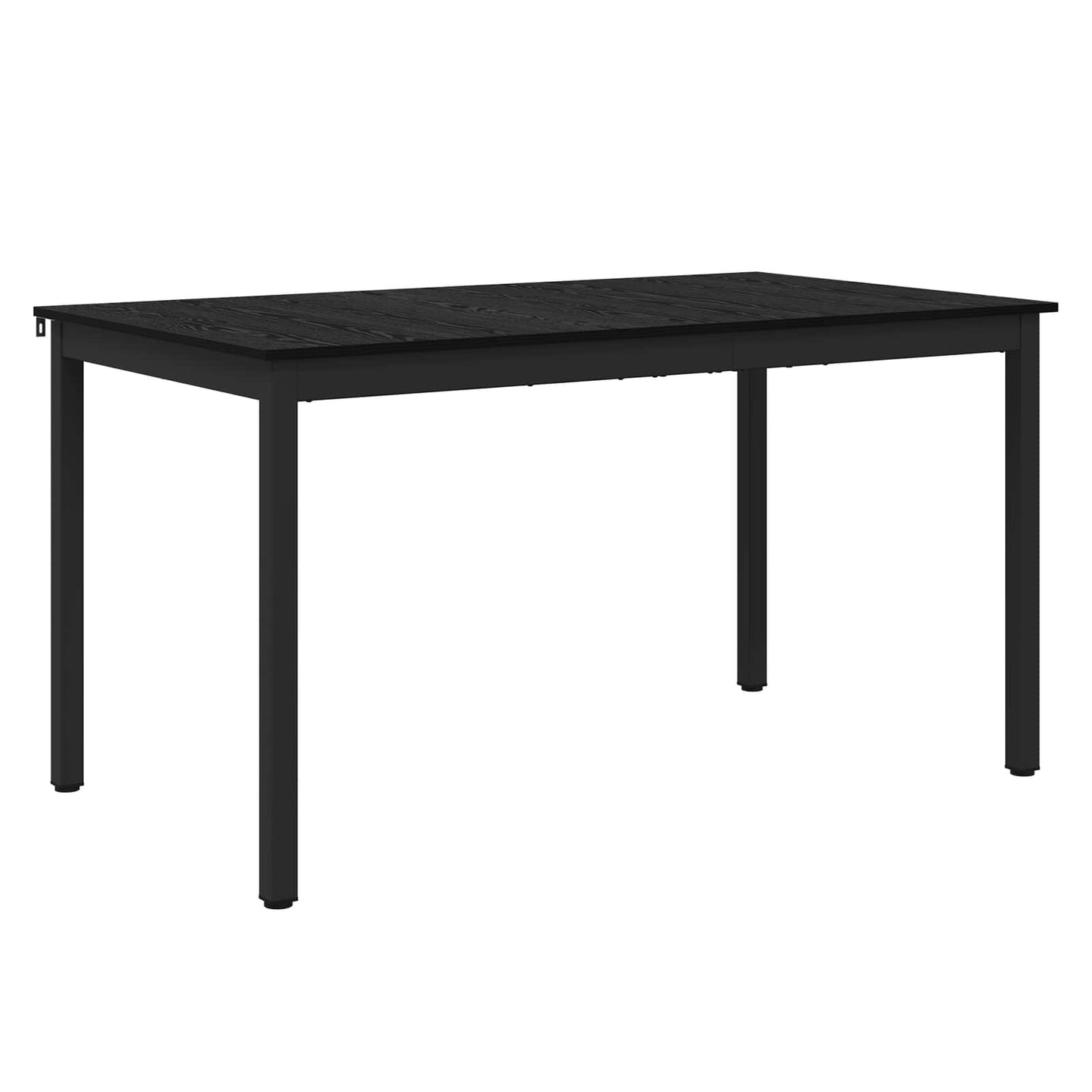 Spiseborde 140 x 80 x 75 cm Konstrueret træ Sort eg Rektangulær
