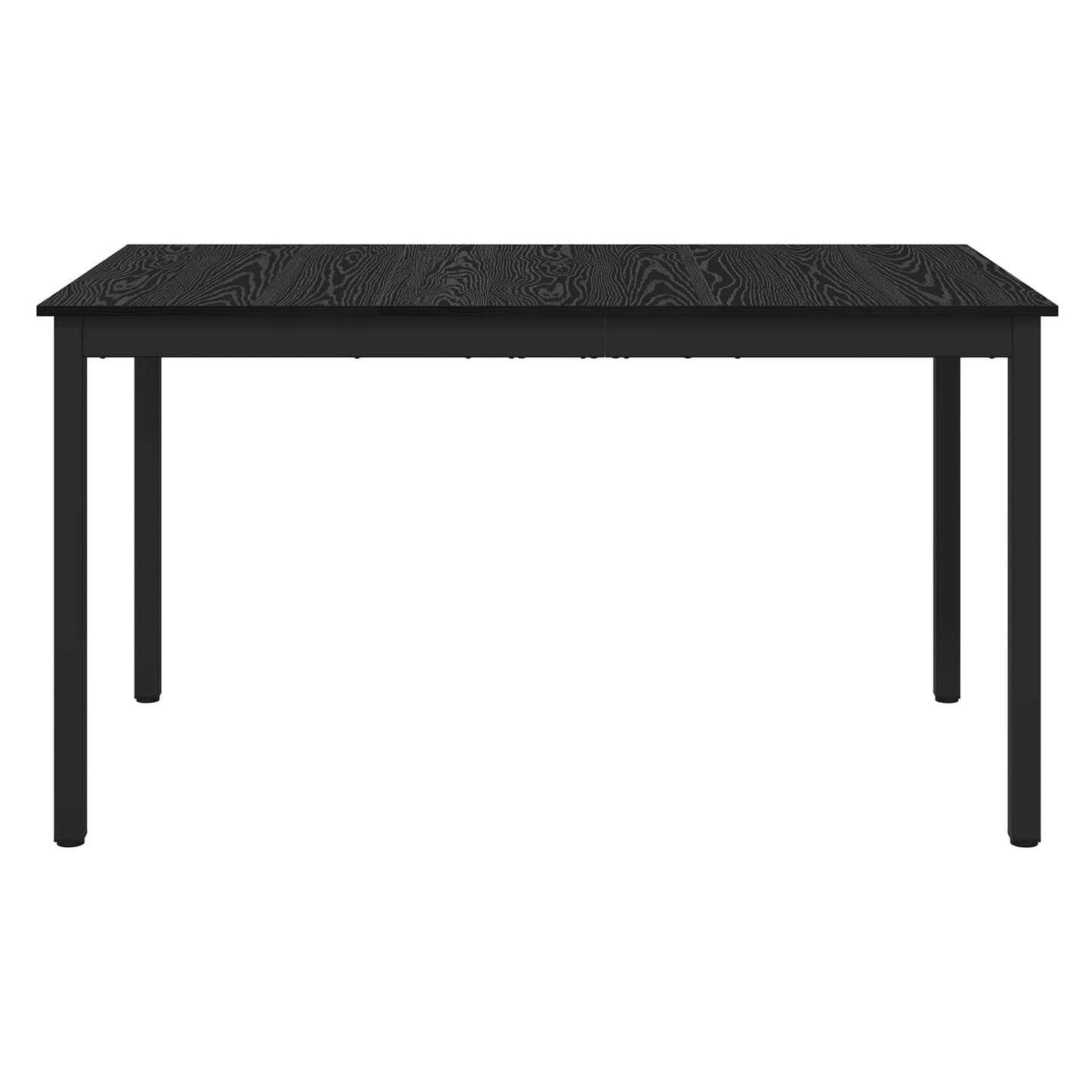 Spiseborde 140 x 80 x 75 cm Konstrueret træ Sort eg Rektangulær
