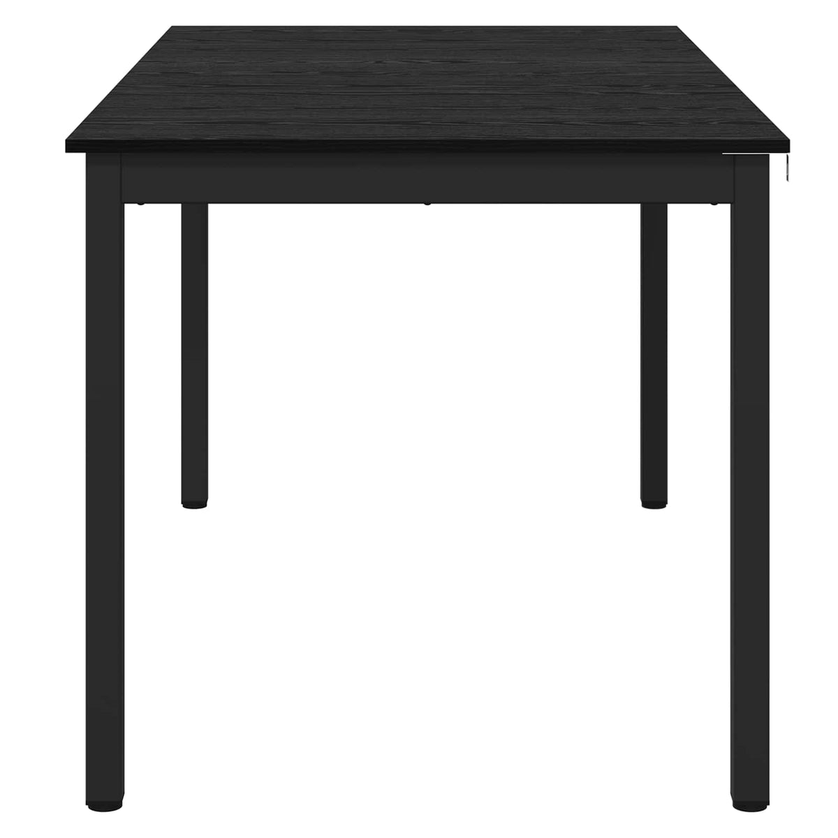 Spiseborde 140 x 80 x 75 cm Konstrueret træ Sort eg Rektangulær