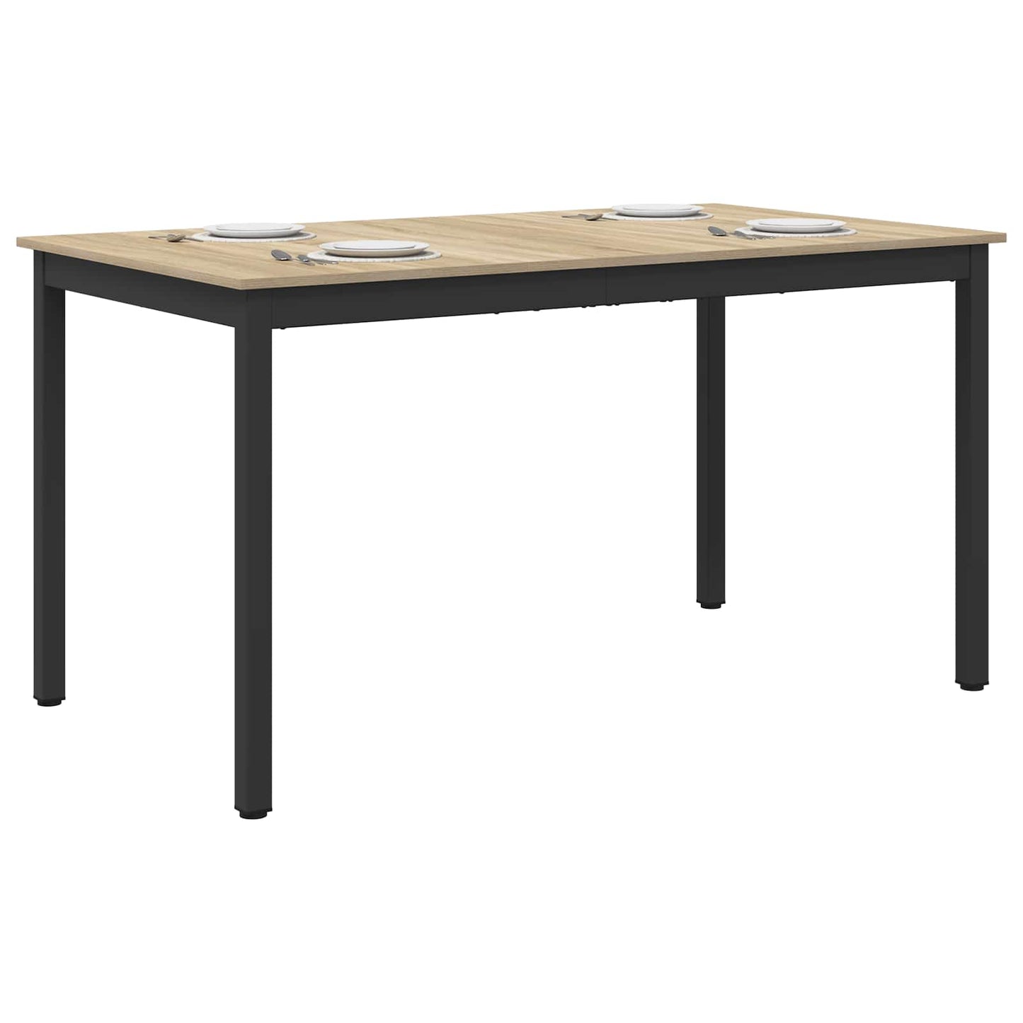 Spiseborde 140 x 80 x 75 cm Konstrueret træ Sonoma-eg