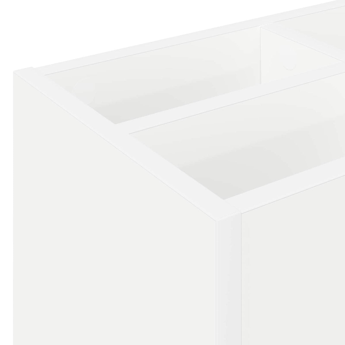Parasolfod med opbevaring Hvid 65 x 24 x 50 cm Konstrueret træ