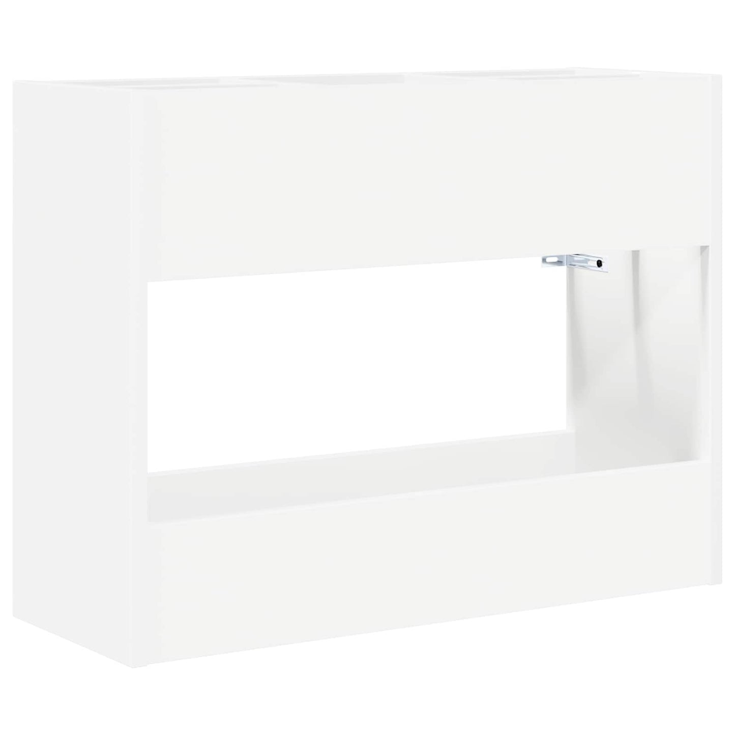 Parasolfod med opbevaring Hvid 65 x 24 x 50 cm Konstrueret træ