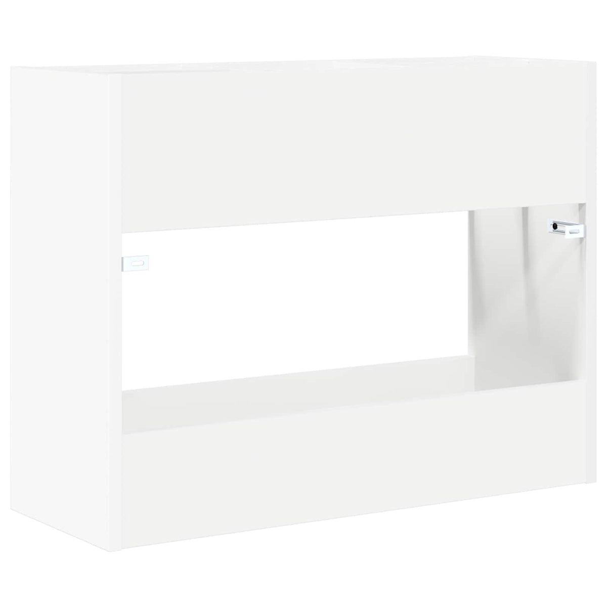 Parasolfod med opbevaring Hvid 65 x 24 x 50 cm Konstrueret træ