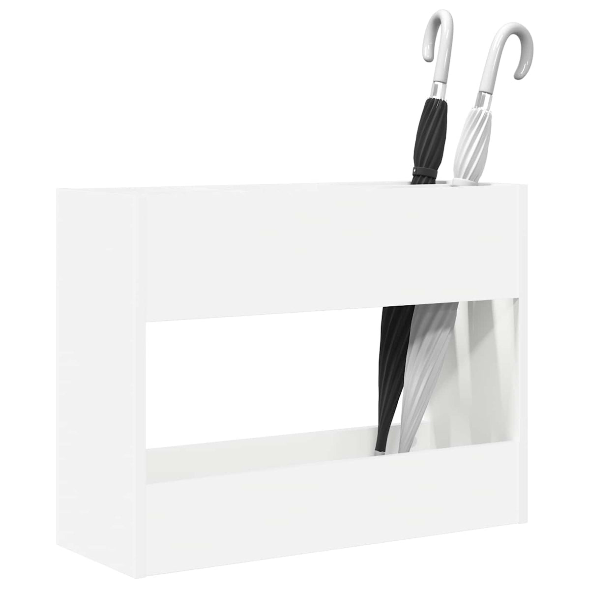 Parasolfod med opbevaring Hvid 65 x 24 x 50 cm Konstrueret træ