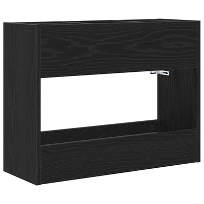 Parasolfod Sort eg 65 x 24 x 50 cm Konstrueret træ