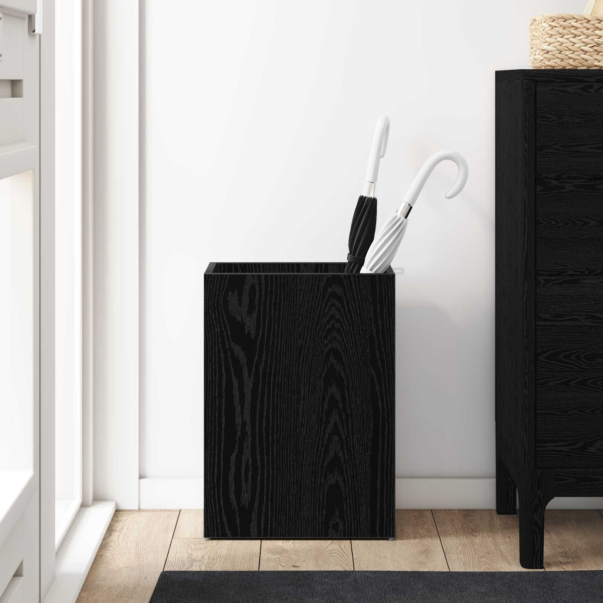 Parasolfod Sort eg 40 x 20 x 55,5 cm Konstrueret træ