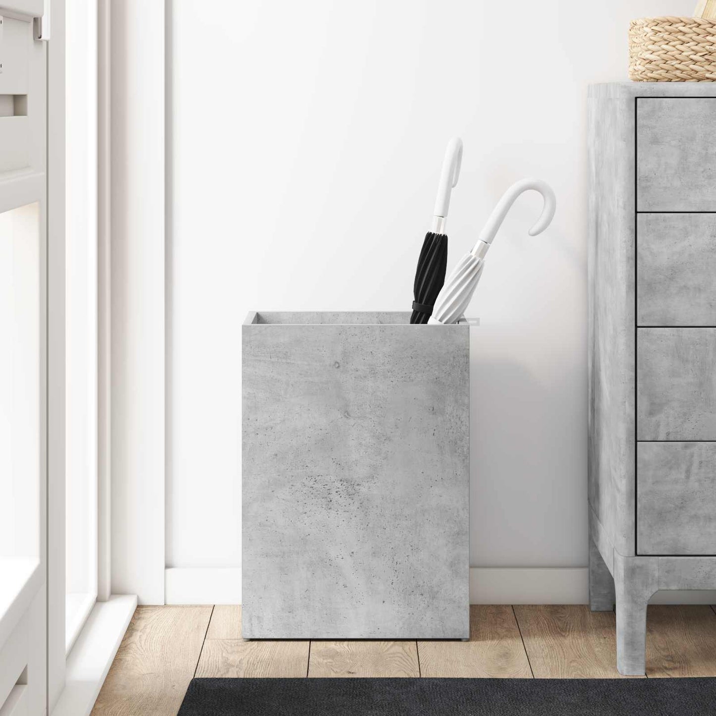 Parasolfod Beton Grå 40 x 20 x 55,5 cm Konstrueret træ