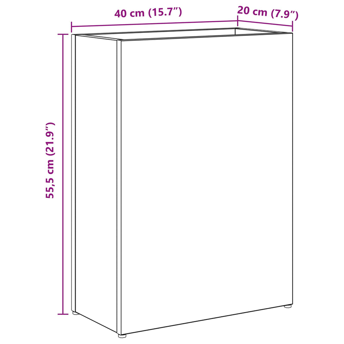 Parasolfod Artisan Egetræ 40 x 20 x 55,5 cm Konstrueret træ
