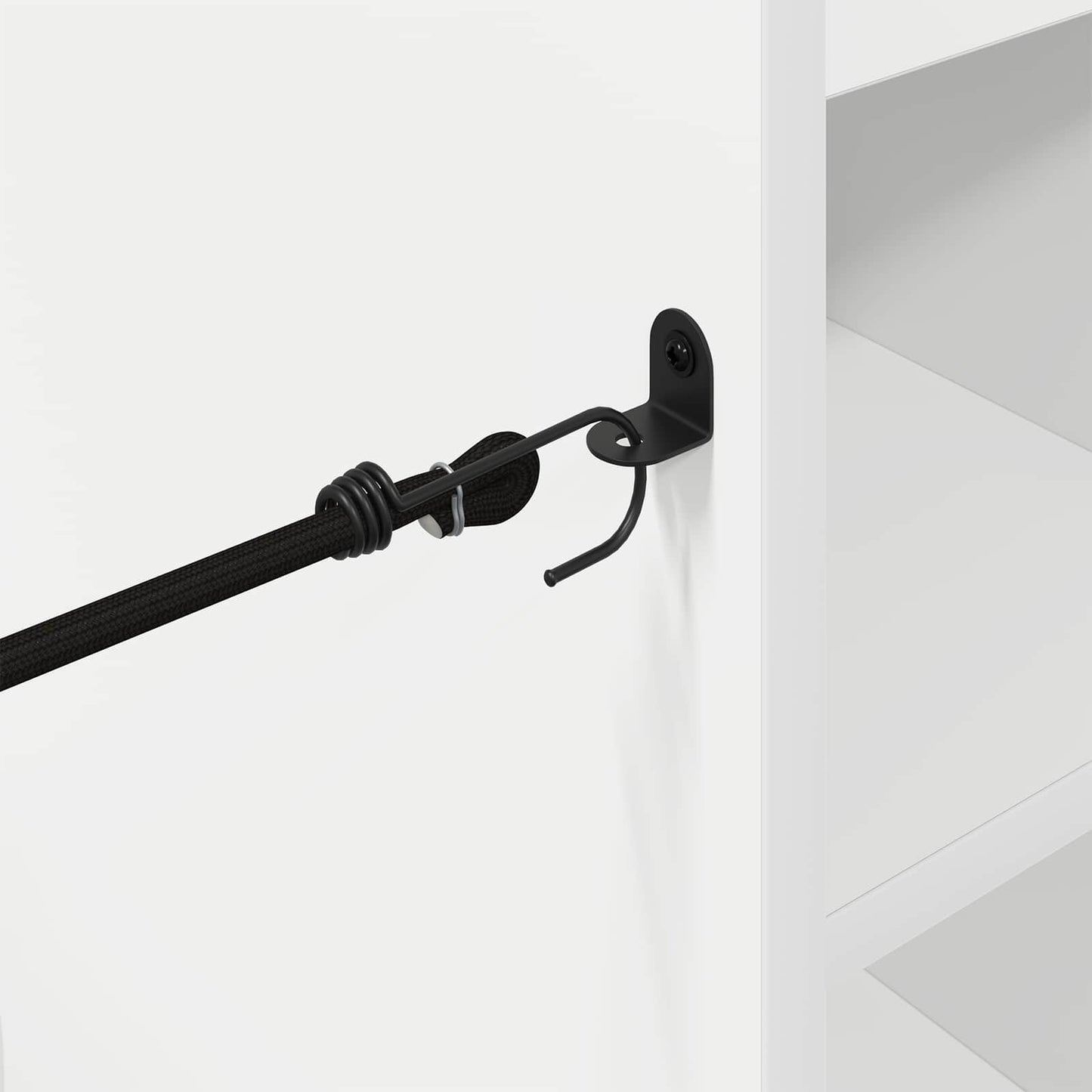 Golf Skab med hjul Ensfarvet Hvid 65 x 45 x 98 cm