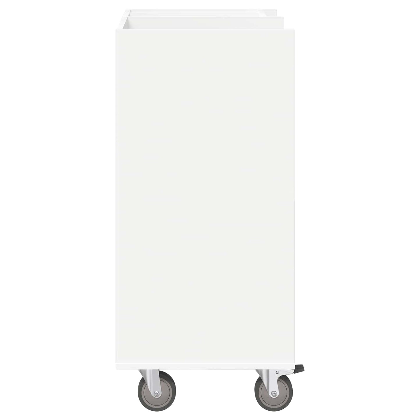 Golf Skab med hjul Ensfarvet Hvid 65 x 45 x 98 cm