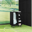 Golf Skab med hjul Ensfarvet Sort eg 65 x 45 x 98 cm