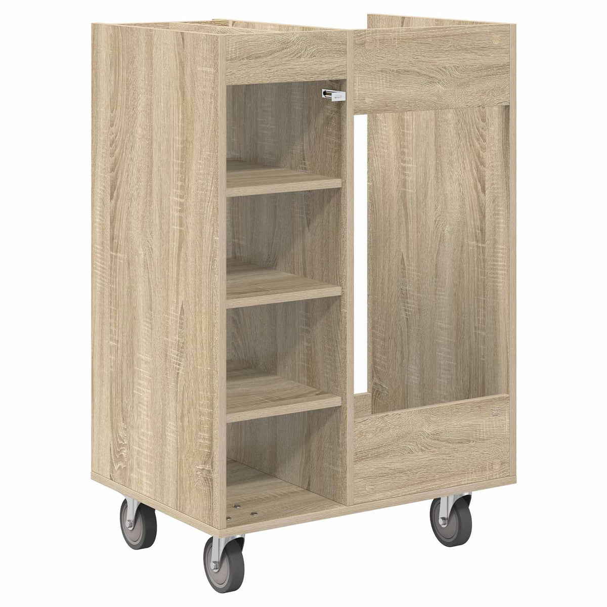 Golf Skab med hjul Ensfarvet Sonoma eg 65 x 45 x 98 cm