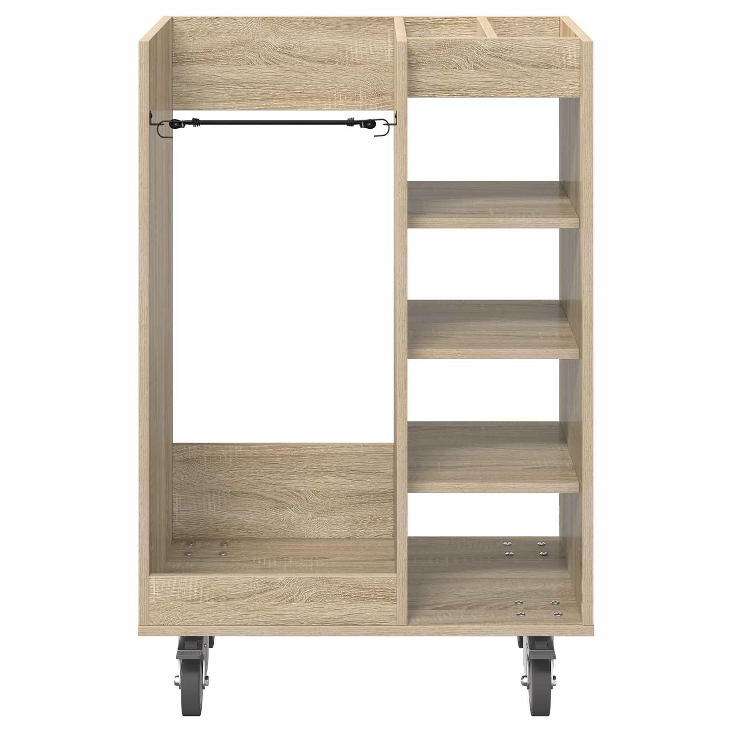 Golf Skab med hjul Ensfarvet Sonoma eg 65 x 45 x 98 cm
