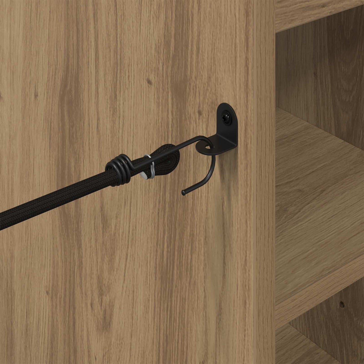 Golf Skab med hjul Ensfarvet Artisan Egetræ 65 x 45 x 98 cm