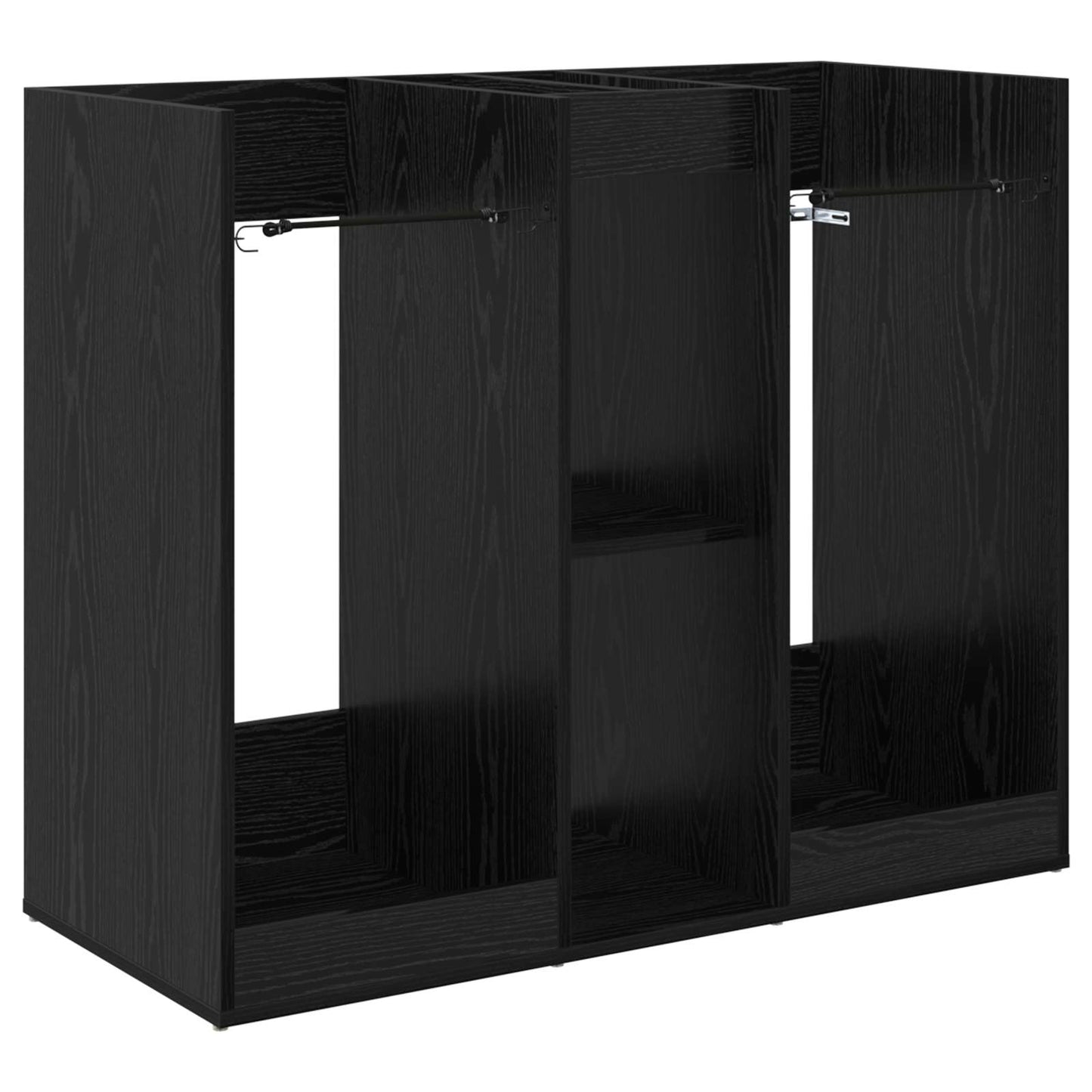 Golf Skab Ensfarvet Sort eg 102 x 45 x 85,5 cm