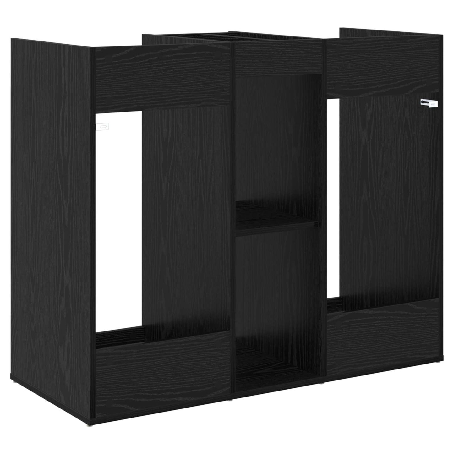 Golf Skab Ensfarvet Sort eg 102 x 45 x 85,5 cm