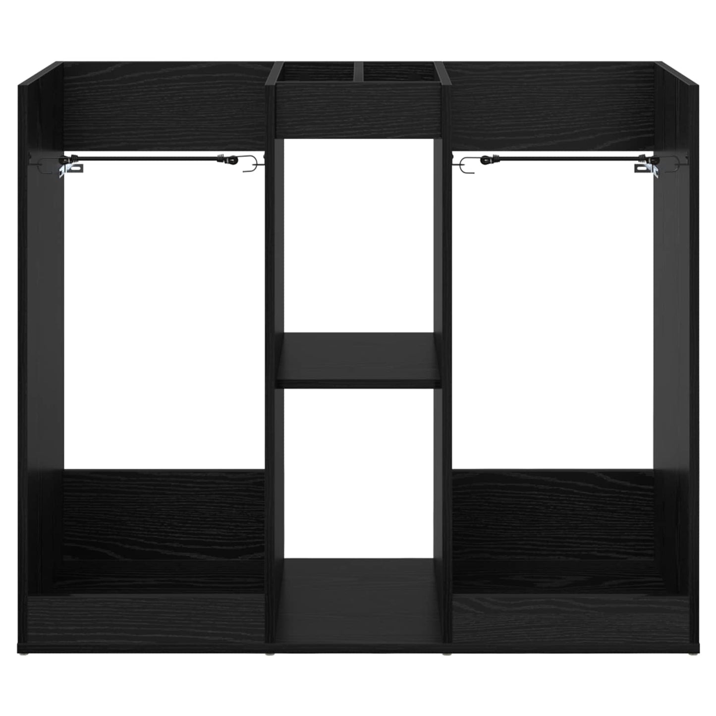 Golf Skab Ensfarvet Sort eg 102 x 45 x 85,5 cm