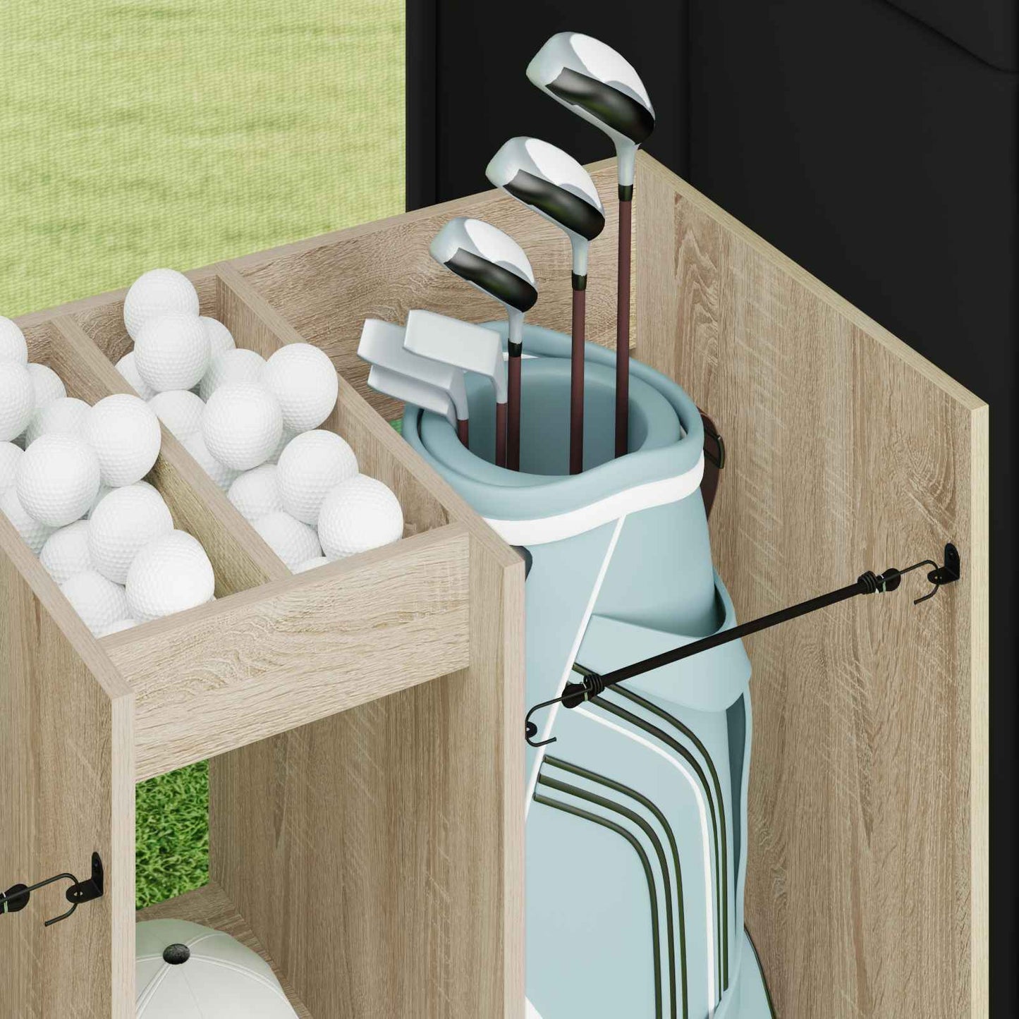 Golf Skab Ensfarvet Sonoma eg 102 x 45 x 85,5 cm
