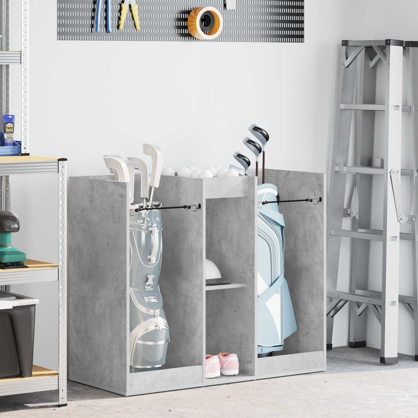 Golf Skab Ensfarvet Beton Grå 102 x 45 x 85,5 cm