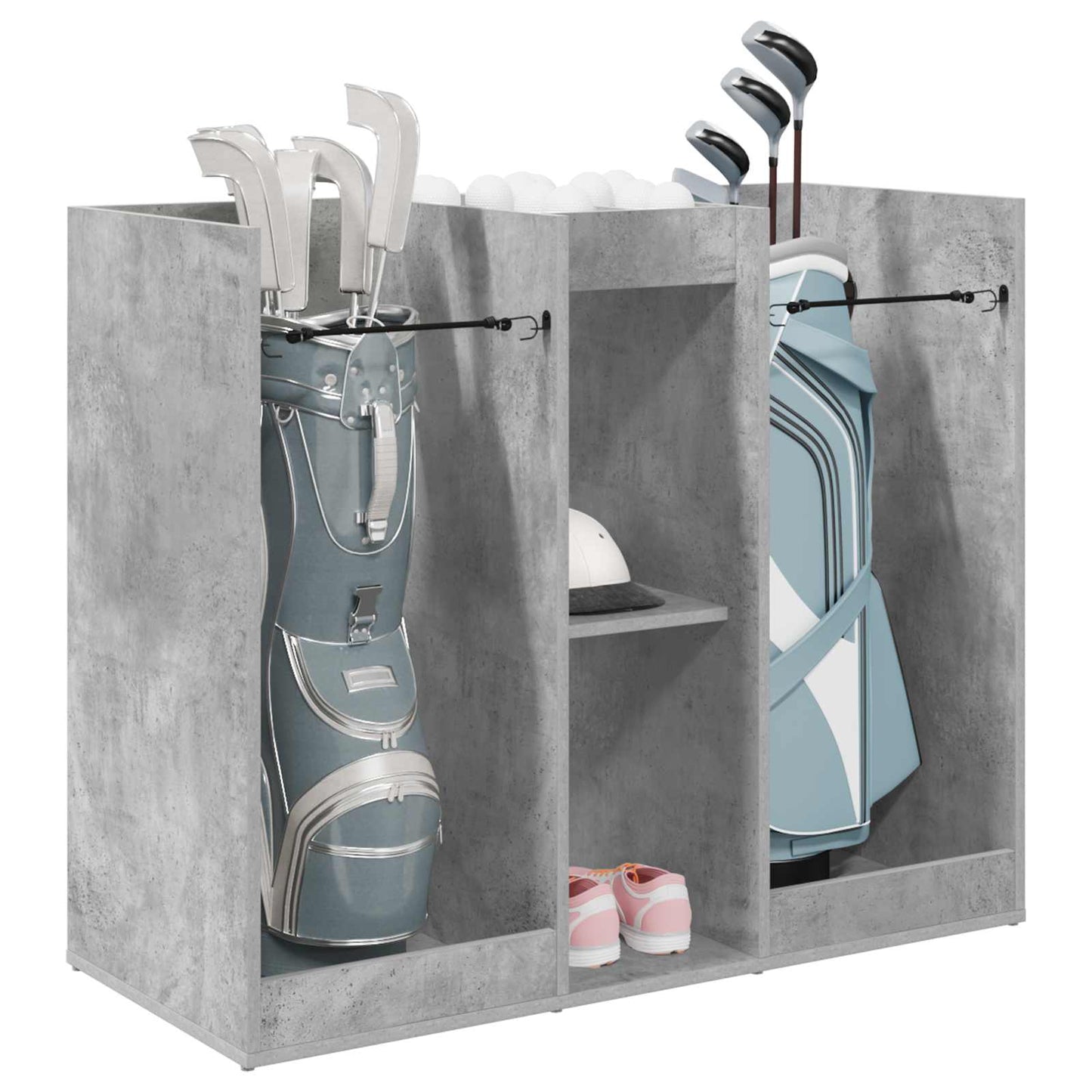 Golf Skab Ensfarvet Beton Grå 102 x 45 x 85,5 cm