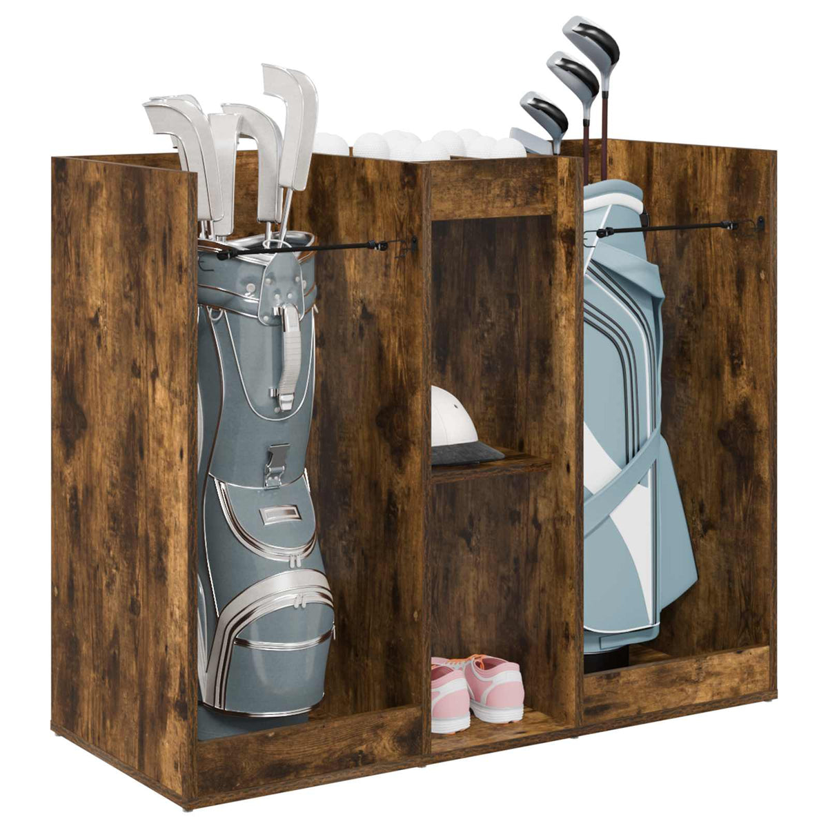Golf Skab Ensfarvet Røget eg 102 x 45 x 85,5 cm