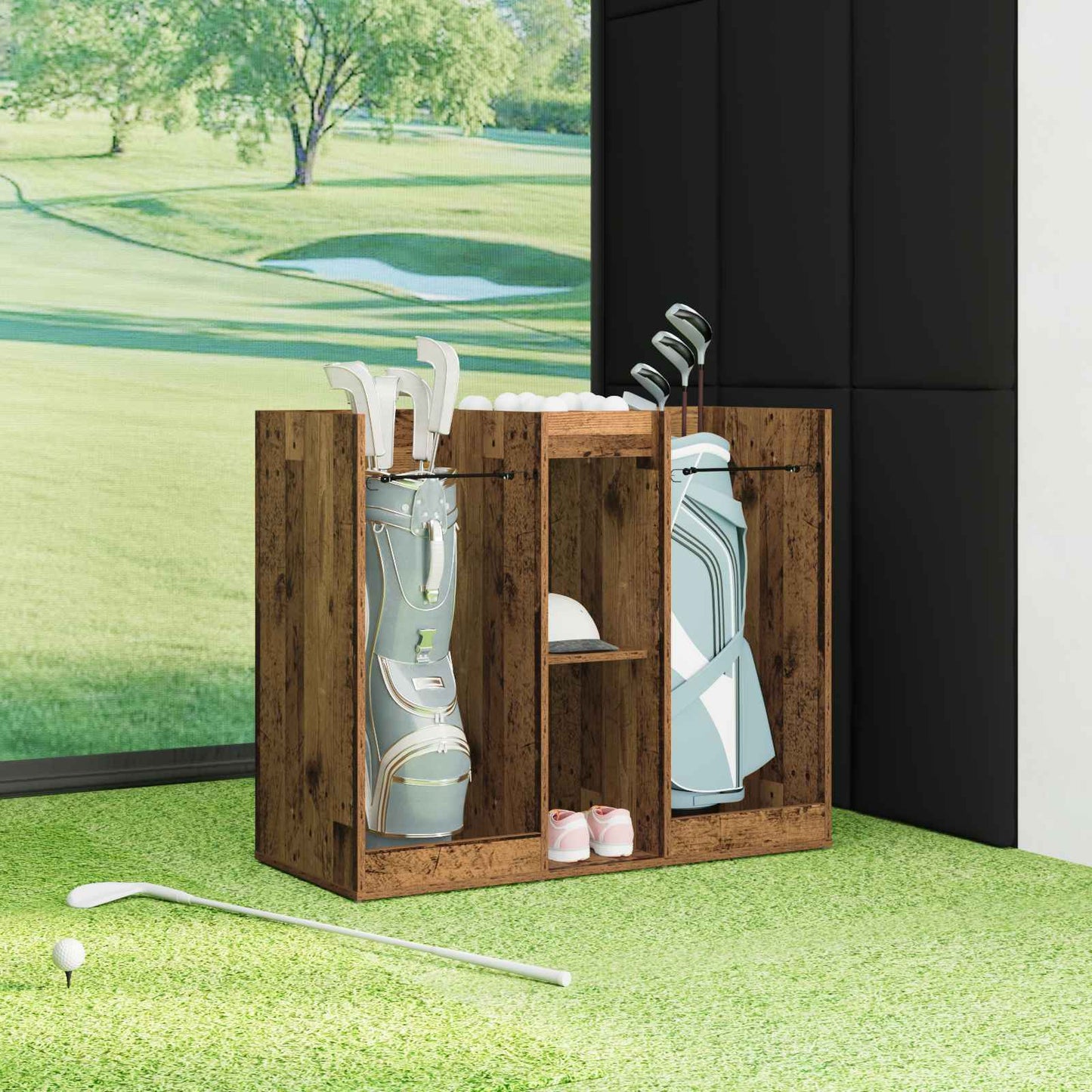 Golf Skab Ensfarvet Gammelt træ 102 x 45 x 85,5 cm