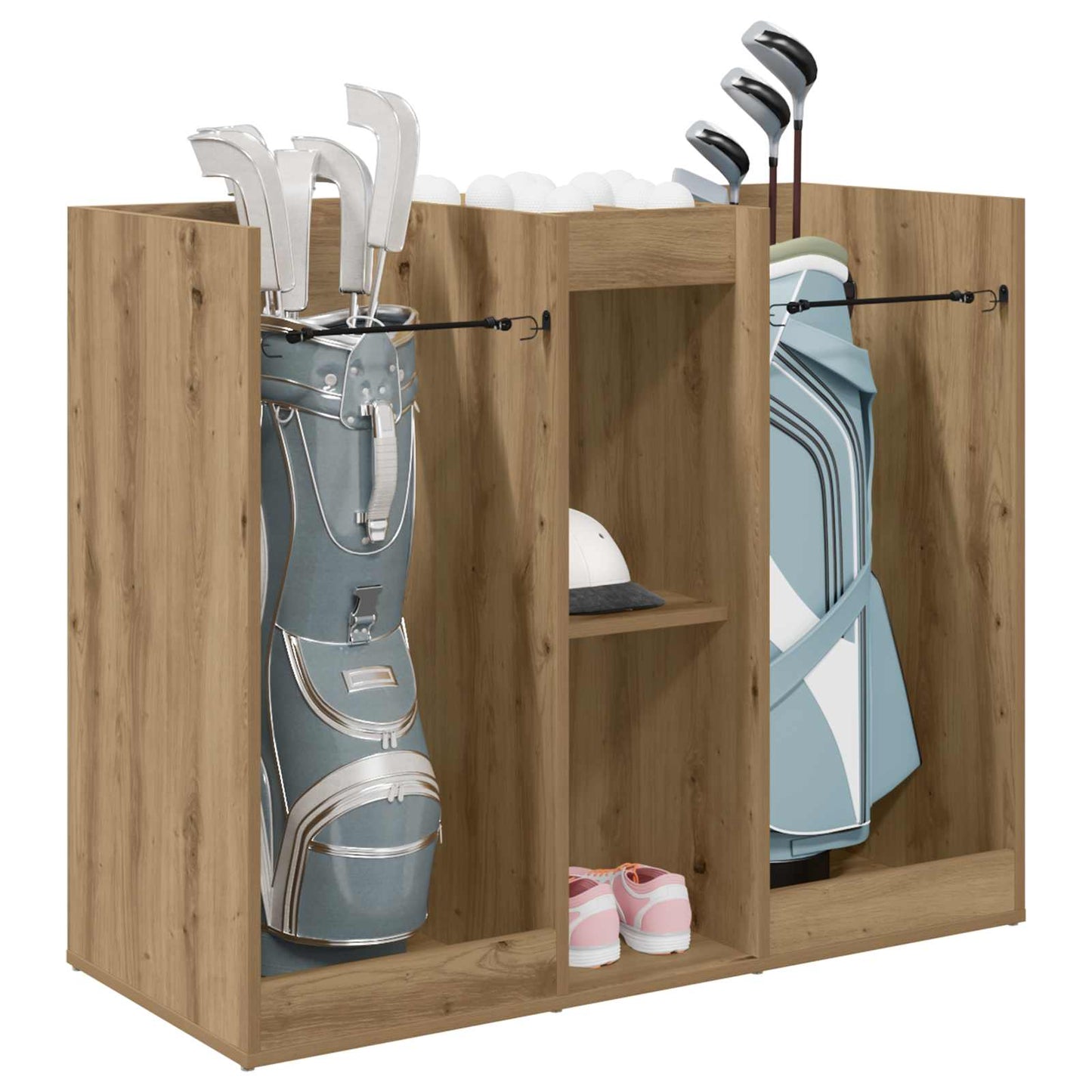 Golf Skab Ensfarvet Artisan Egetræ 102 x 45 x 85,5 cm