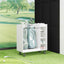 Golf Skab med hjul Ensfarvet Hvid 90 x 45 x 98 cm
