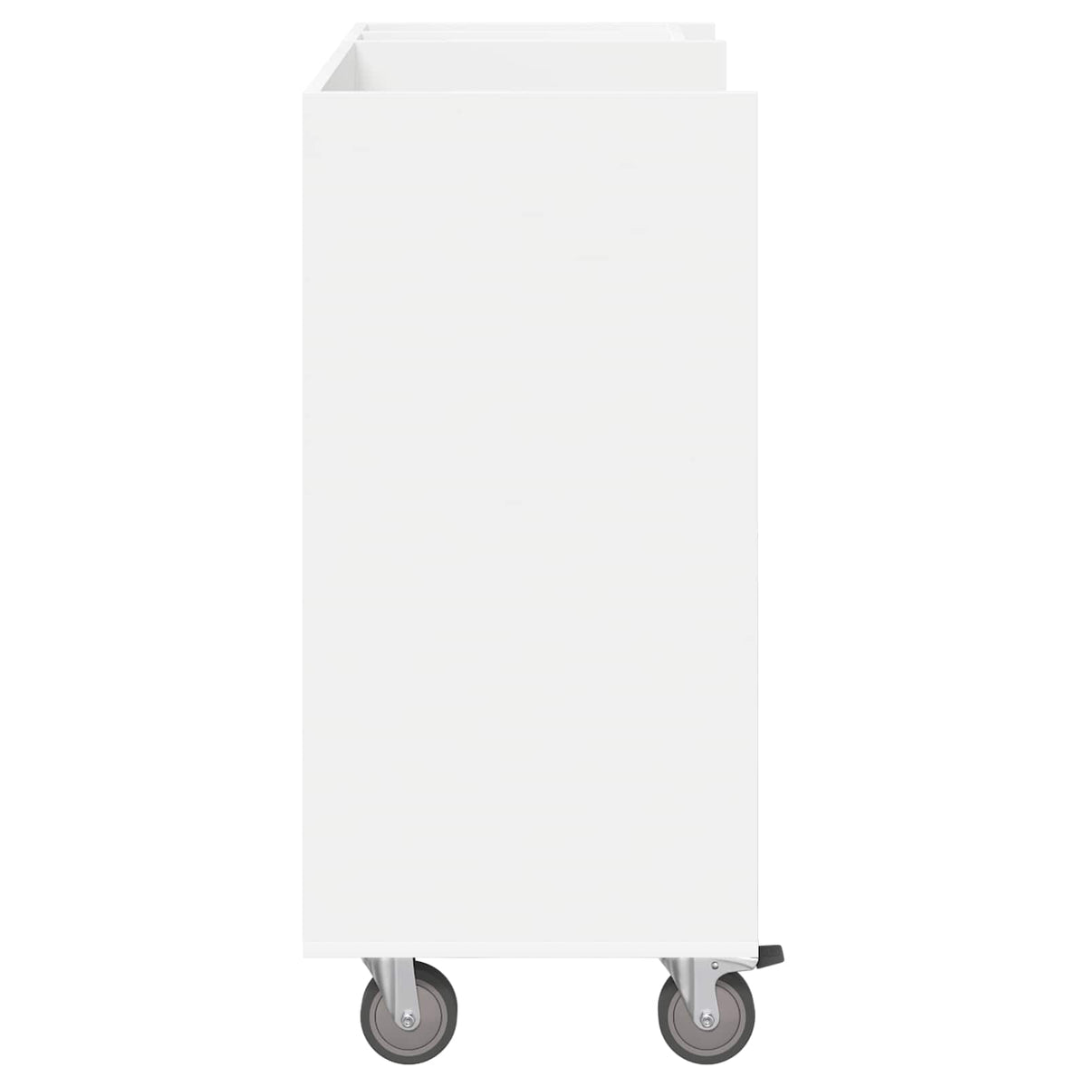 Golf Skab med hjul Ensfarvet Hvid 90 x 45 x 98 cm