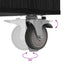 Golf Skab med hjul Ensfarvet Sort eg 90 x 45 x 98 cm