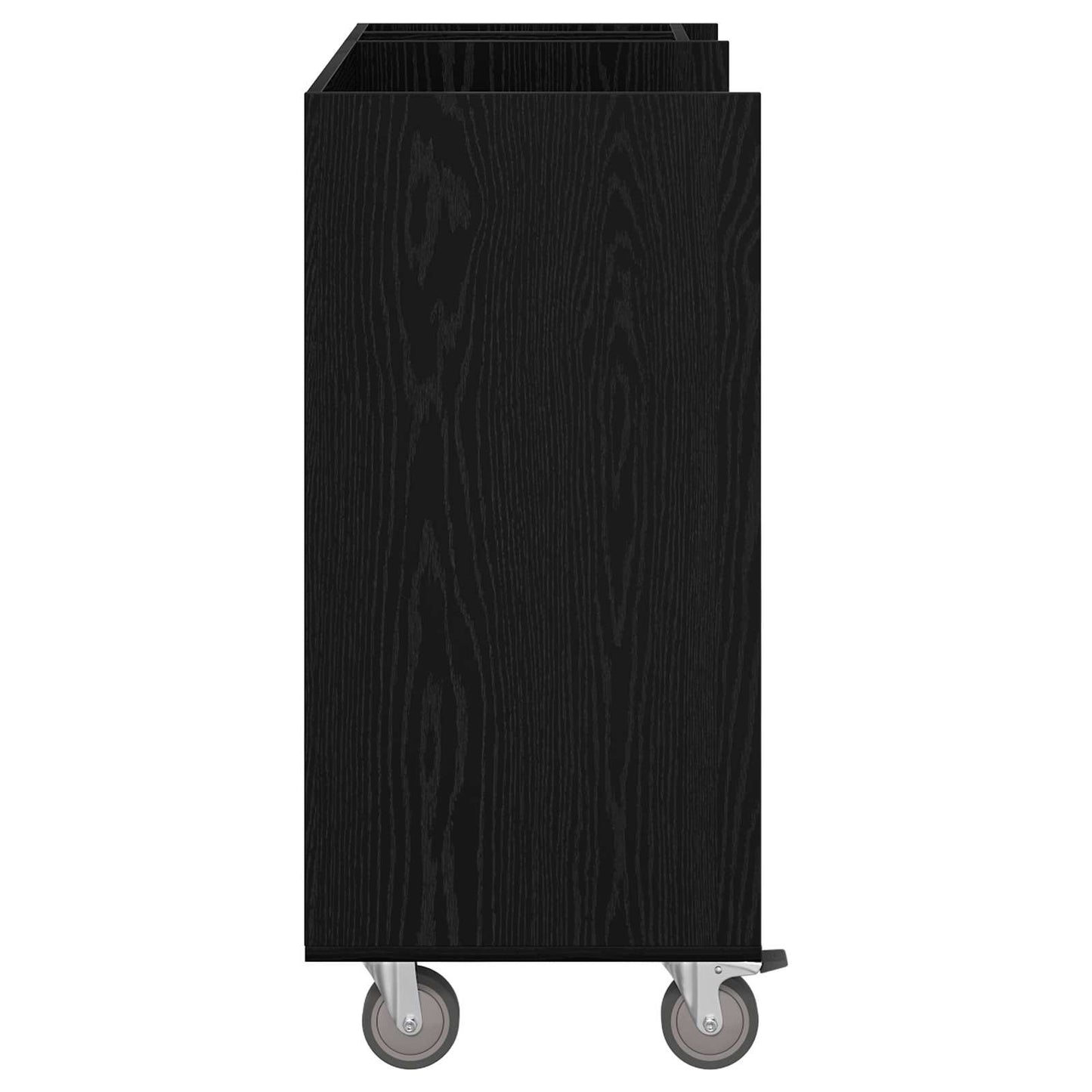 Golf Skab med hjul Ensfarvet Sort eg 90 x 45 x 98 cm
