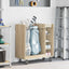 Golf Skab med hjul Ensfarvet Sonoma eg 90 x 45 x 98 cm
