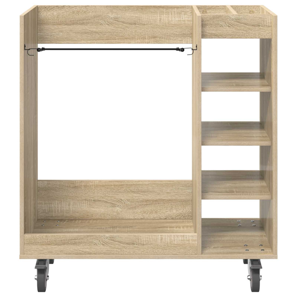 Golf Skab med hjul Ensfarvet Sonoma eg 90 x 45 x 98 cm