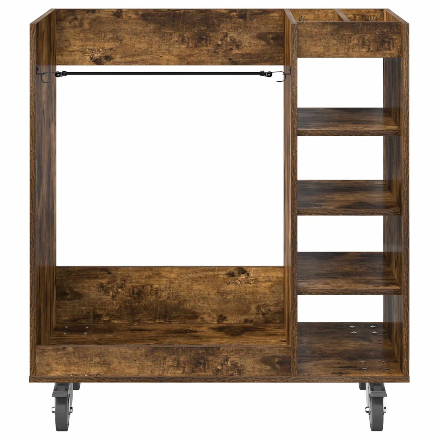 Golf Skab med hjul Ensfarvet Røget eg 90 x 45 x 98 cm