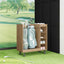 Golf Skab med hjul Ensfarvet Artisan Egetræ 90 x 45 x 98 cm