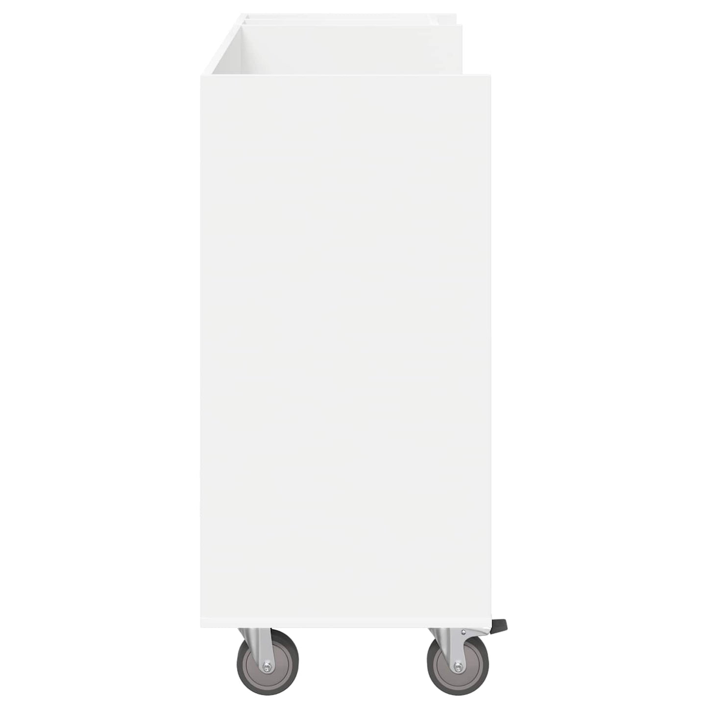 Golf Skab med hjul Ensfarvet Hvid 120 x 45 x 98 cm