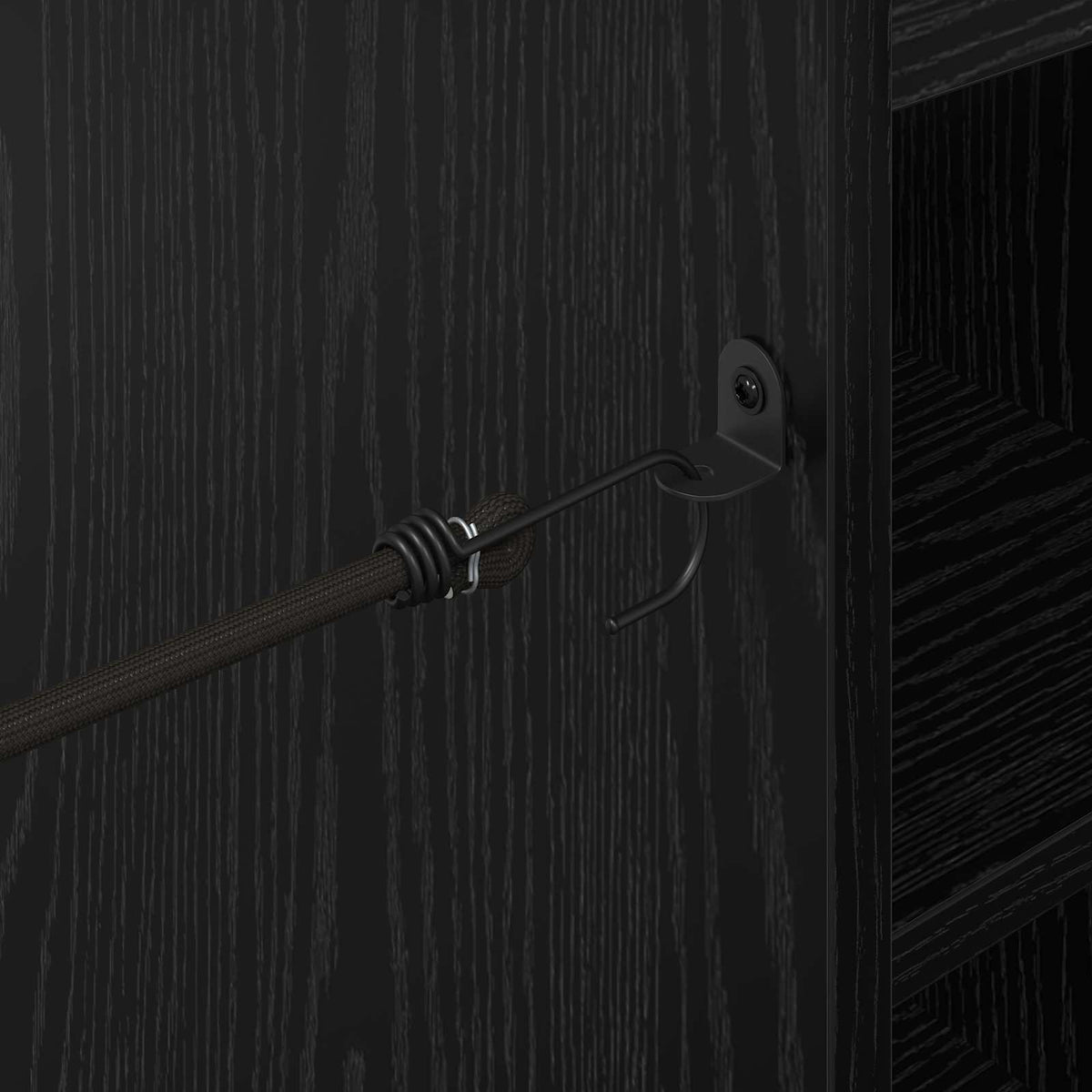 Golf Skab med hjul Ensfarvet Sort eg 120 x 45 x 98 cm