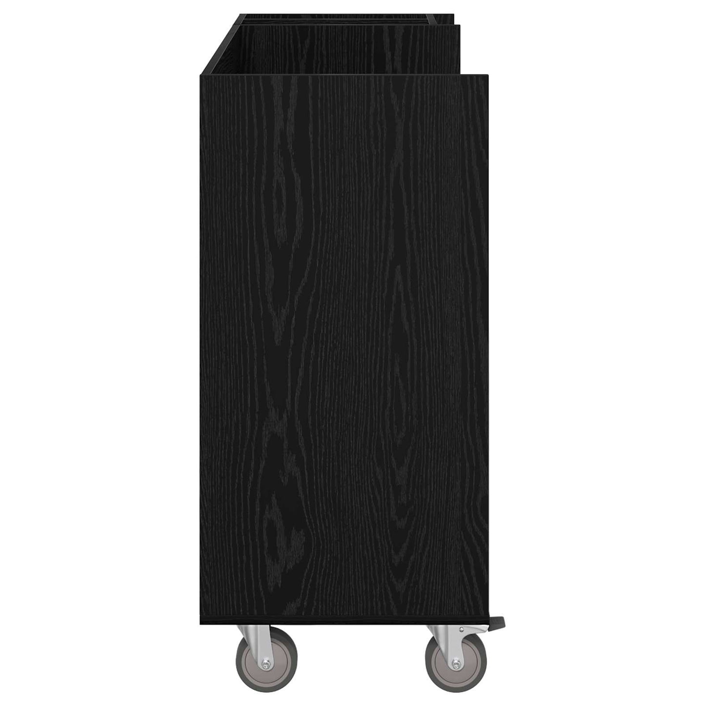 Golf Skab med hjul Ensfarvet Sort eg 120 x 45 x 98 cm