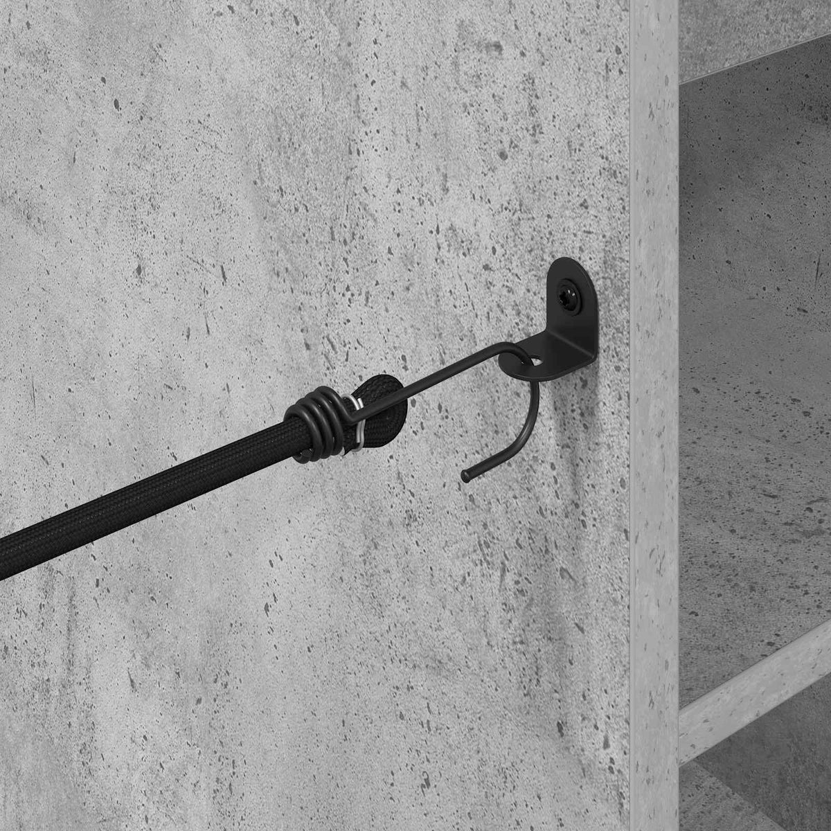 Golf Skab med hjul Ensfarvet Beton Grå 120 x 45 x 98 cm
