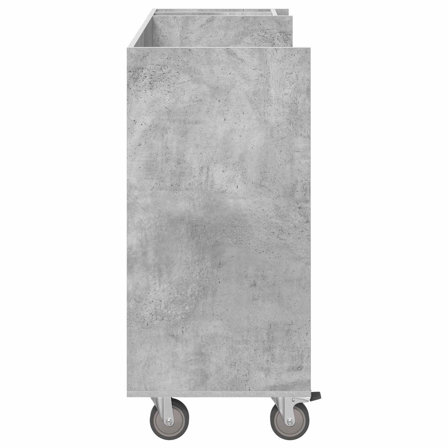 Golf Skab med hjul Ensfarvet Beton Grå 120 x 45 x 98 cm