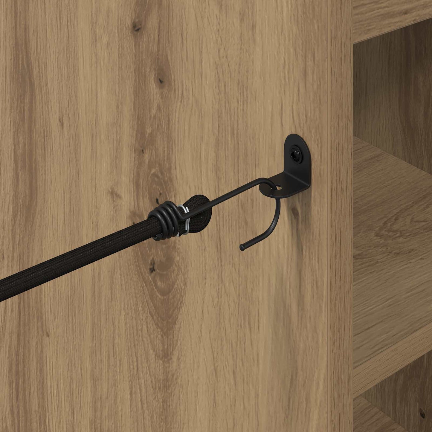 Golf Skab med hjul Ensfarvet Artisan Egetræ 120 x 45 x 98 cm